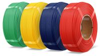 PLA+ filament, 4-pack, 1 kg, rouge/bleu/jaune/vert, 1,75 mm