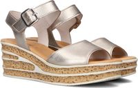 Gabor 651 Sandales - Compensé - Femme - Argent - Taille 40