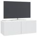 vidaXL Wandmontage TV-kast Wit 78,5 x 31 x 30 cm Bewerkt hout
