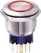 TRU COMPONENTS 701803 GQ25-11E/R/12V Vandalismebestendige druktoets