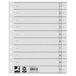 Q-Connect scheidingsbladen - A4 extra breedte wit