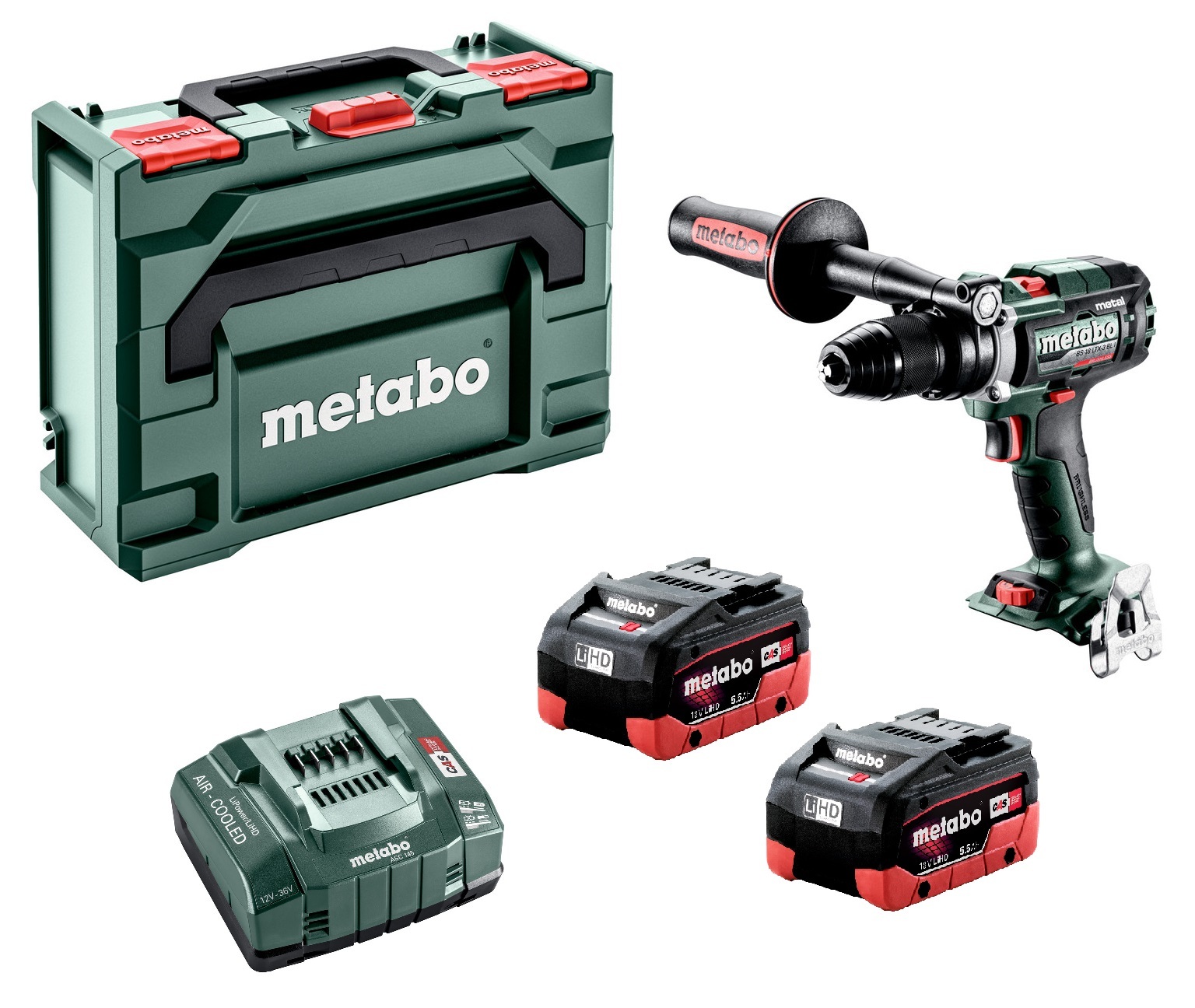 Metabo BS 18 LTX-3 BL I Metal 18V LiHD Accu Boorschroefmachine Set (2x 5.5Ah) In Metabox - 130Nm - 68mm