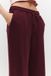 Pantalon de survêtement à jambes larges avec taille élastiquée - Burgundy