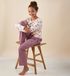 Little Label meisjes pyjama-set - lichtroze strikjes - 146/152