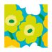 Marimekko Serviettes Unikko 33x33 cm, Lot de 21 Bleu-Vert