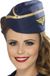 Smiffys Stewardessen verkleed hoedje - 2x stuks - blauw