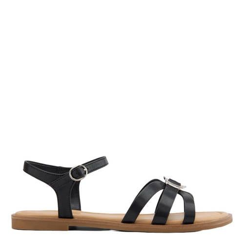 Graceland imitatieleren sandalen - zwart