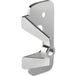 Gedotec Adaptateur de poignée de porte pour portes coulissantes pliantes jusqu'à 19 mm, chrome poli