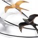 Handgeschilderd, decoratief metalen wandaccessoire, 45 x 104 x 8 cm, 100% metaal (1,5 mm), uniek design met wandophangfunctie, perfect voor woondecoratie