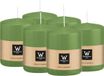 Wiedemann Cilinderkaars/stompkaars - 6x - lichtgroen - 6 x 8 cm - 29 branduren