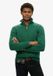 Superdry Gebreide Classics trui van katoen met halve rits - Heren - M - forest green