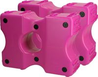 Vplast Hindernis blok - Cavaletti blokken - Springblok - 40 x 30 x 15 cm - Kunststof - 2 Stuks - Roze