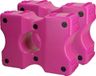 Vplast Hindernis blok - Cavaletti blokken - Springblok - 40 x 30 x 15 cm - Kunststof - 2 Stuks - Roze