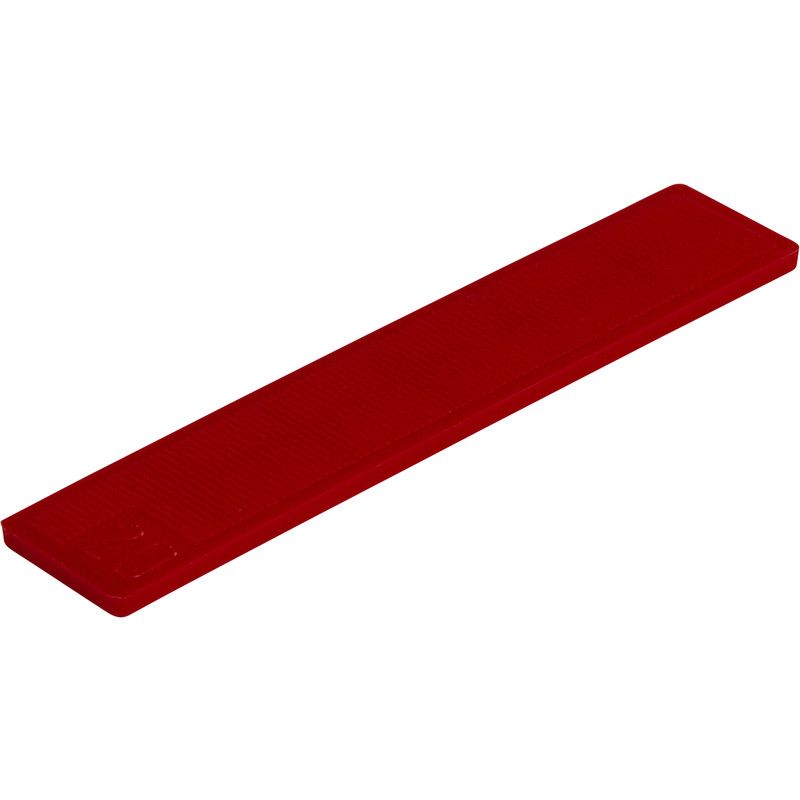 Kunststof rasterblokje 20x3mm Rood
