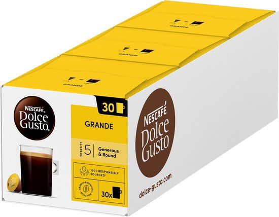Nescafé Dolce Gusto capsules Grande - voordeelverpakking - 90 koffiecups - geschikt voor 90 koppen koffie - Dolce Gusto cups