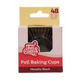 FunCakes Folie Baking Cups Metallic Zwart 48 Stuks