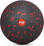 Hop-Sport Massagebal voor Fasciatraining - Fasciabal voor volledige lichaamszelfmassage van milieuvriendelijk EPP – 8 cm diameter HS-S008MB (8 cm) (Zwart/Rood)