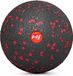 Hop-Sport Massagebal voor Fasciatraining - Fasciabal voor volledige lichaamszelfmassage van milieuvriendelijk EPP – 8 cm diameter HS-S008MB (8 cm) (Zwart/Rood)