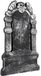 Boland Kerkhof grafsteen - 50 x 30 cm - kunststof - RIP - halloween