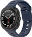 Strap-it Outdoor siliconen smartwatch bandje - donkerblauw