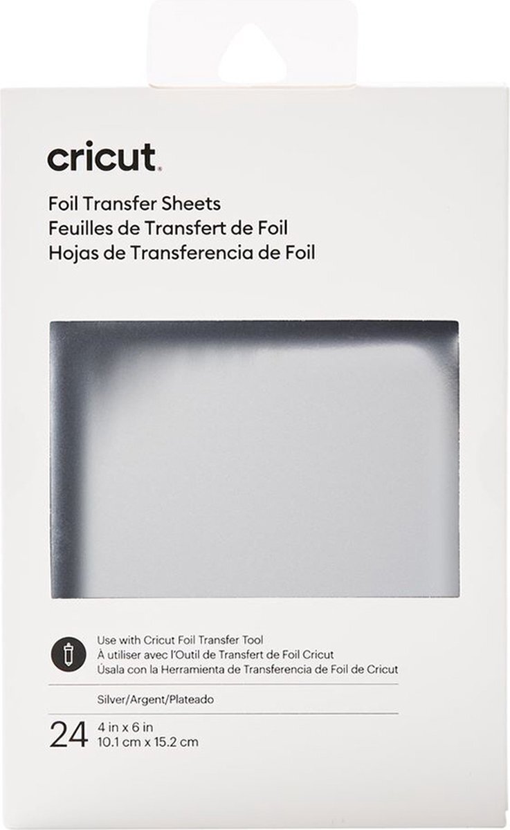 CRICUT Transfer Foil Sheets 10x15cm 24 sheets (Silver)