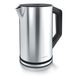 Arendo ELEGANT waterkoker 1,5 l 2200 W Zwart, Roestvrijstaal
