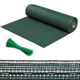 GARDENIX Hekscherm, inkijkbescherming voor tuinhek en balkonleuningen met kabelbinders, 1x25m, groen