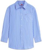 Tommy Jeans Chemisier Tjw Ove Essential Sh Dw0dw22936 C8p Noble Blue Femme Taille - S