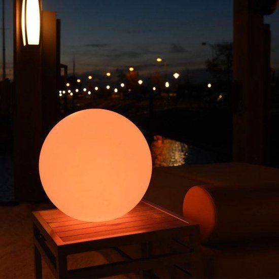 Basic Led Bol Tafel- en Vloerlamp - RGB - Inclusief Afstandbediening - Draadloos