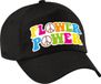 Bellatio Decorations Flower power verkleed pet zwart - Unisex - Jaren 60 / Hippie