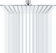 Pommeau de douche en acier inoxydable, 30 x 30 cm, carré, avec buses anticalcaire. Diamètre : 30 cm. Couleur : chrome
