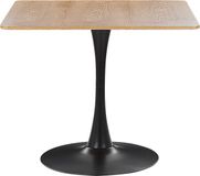 Beliani BOCA Ronde Eettafel - Lichte Houtkleur/Zwart - 90 cm - MDF - Industrieel