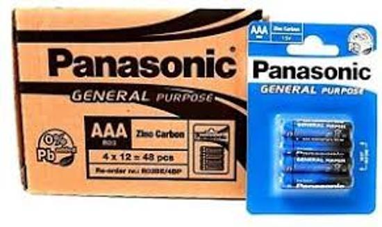Panasonic AAA batterijen set van 12 x 4 = 48 stuk