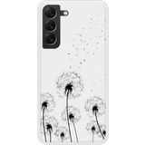 Pissenlits Noir Bedrukt siliconen hoesje compatibel met Galaxy S22 Plus