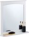 Merkloos Relaxdays badkamerspiegel met plank - 60 x 55 cm - wandspiegel - wit