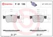 BREMBO P 61 135 Jeu de plaquettes de frein