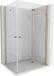 Mexen Mist-F Duo cabine de douche pliable droite 85 x 110 cm, transparent, or brossé