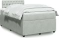 Maison Exclusive - Sommier à lattes de lit et matelas gris clair 120x200cm velours