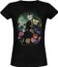 Alice in Wonderland Nastrovje P. GmbH & Co. KG Alice In Wonderland Black Flower Dames T-shirt - Zwart - S