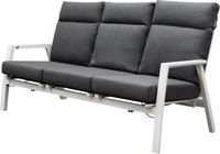 AVH-Collectie Vegas 3-zitsbank verstelbaar aluminium wit