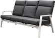 AVH-Collectie Vegas 3-zitsbank verstelbaar aluminium wit