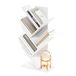 Furinno Boomboekenplank 5-laags vloerstaande boom boekenkast, wit