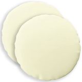 vidaXL - Kussensloop - 2 stuks - HEERLEN - Crèmekleurig - Ø 60 cm - Polyester