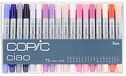 COPIC Ciao Marker Set B - 72 Colors - Alcohol-Based Markers
