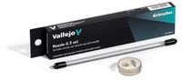 Vallejo Hobbypenseel - 90012 Complete Nozzle Set 0,3 mm voor Innovator, Profinish - EasyAir Airbrush - Naald, Nozzle en Nozzle Cap Accessoires set