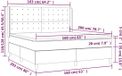 vidaXL Boxspring met matras kunstleer crèmekleurig 160x200 cm