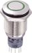 TRU COMPONENTS 701792 LAS2GQF-22E/G/12V/N/P Bouton-poussoir résistant au vandalisme 250 V/AC 3 A 2x marche/(marche) Momentané Vert 1 pièce(s)