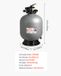 VEVOR Zandfilter, 600 mm Filtertank, 246 L/Min Zandfiltersysteem