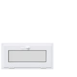vidaXL Kantel kelderraam RISOR 85 x 45 cm PVC en helder vlakglas