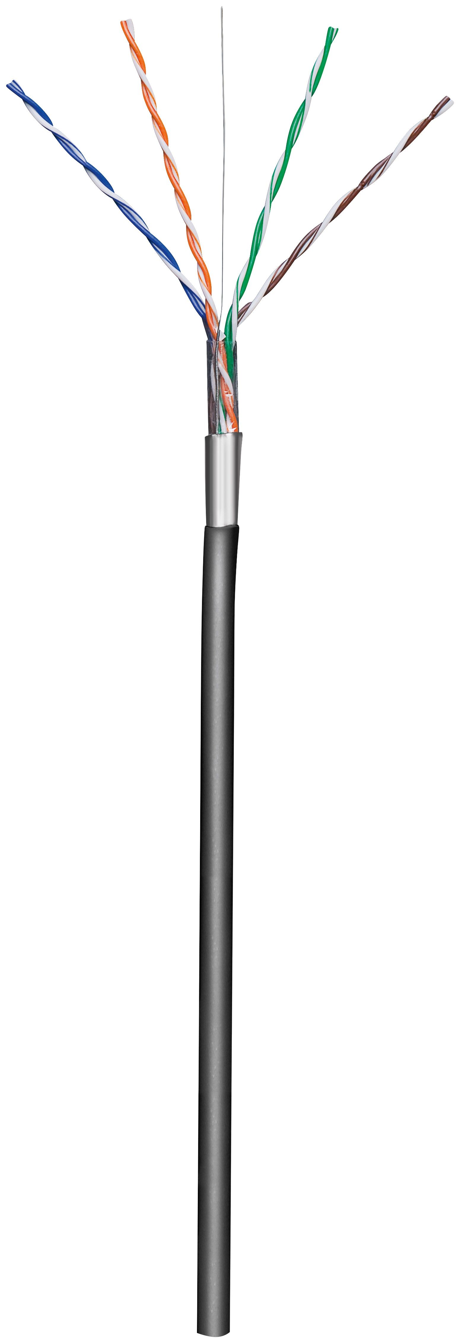 Goobay 57294 Netwerkkabel - 100 m - Zwart